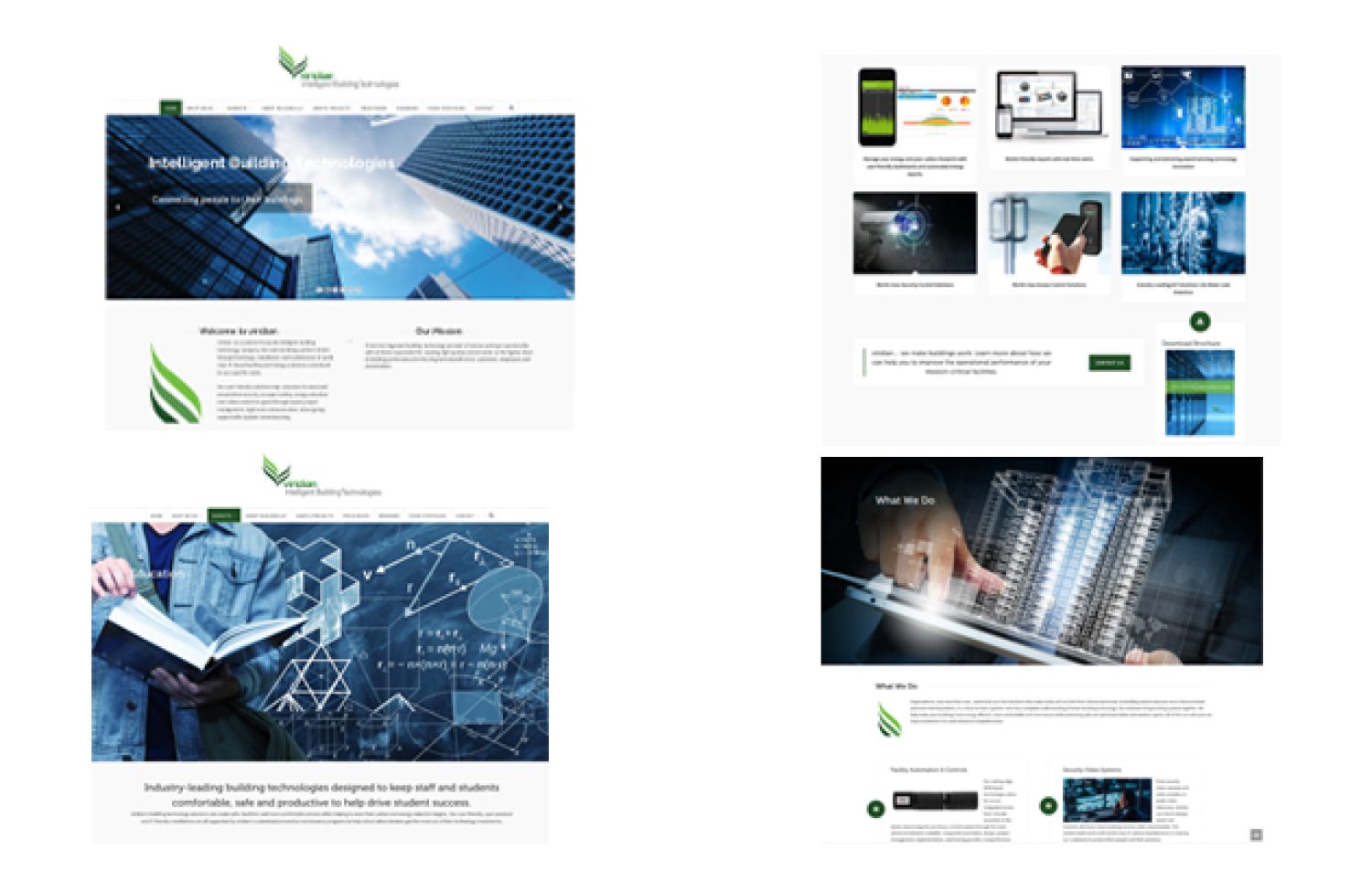 viridian automation website design