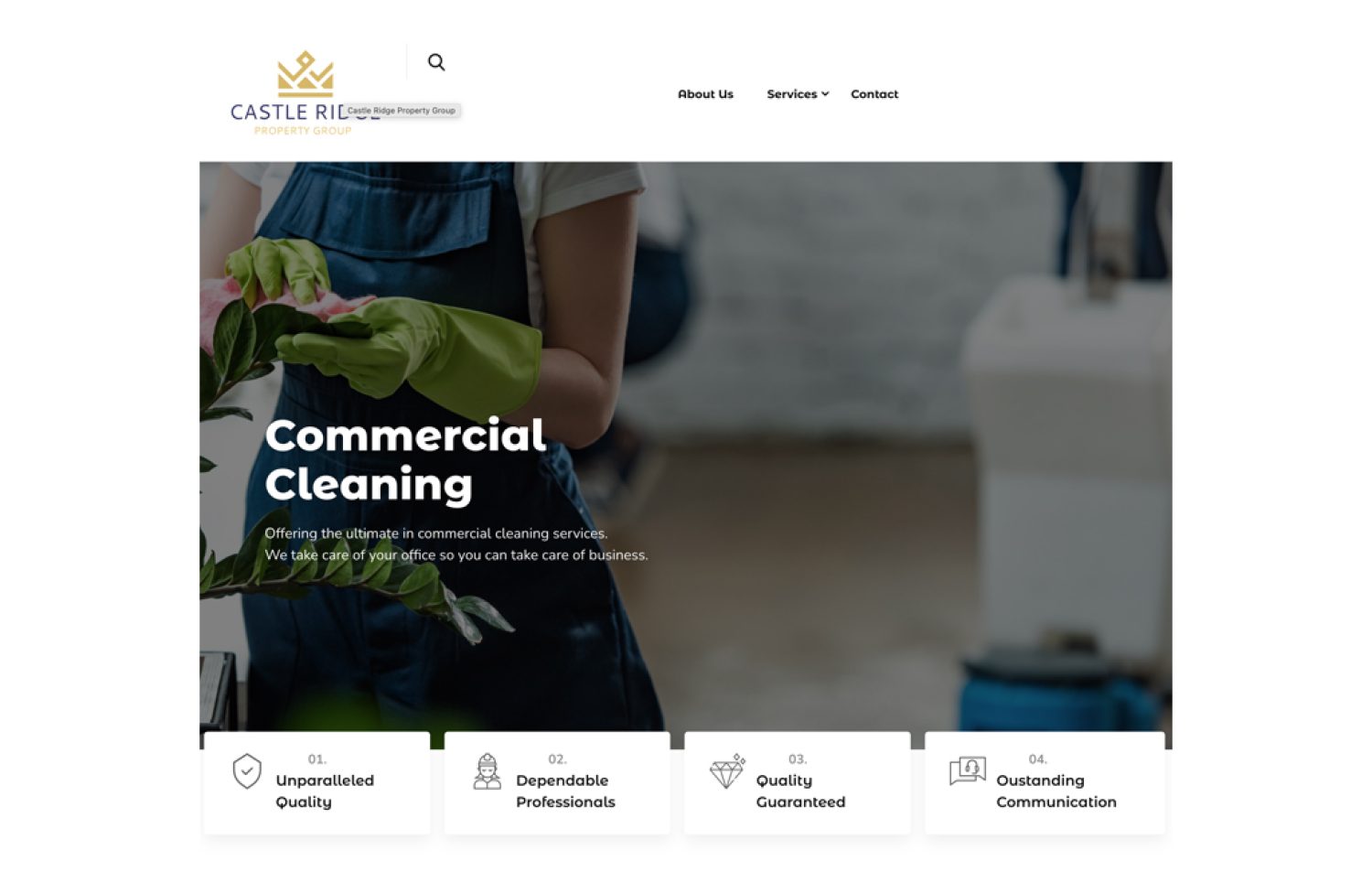 CastleRidge Property Group web design by Annex Graphics