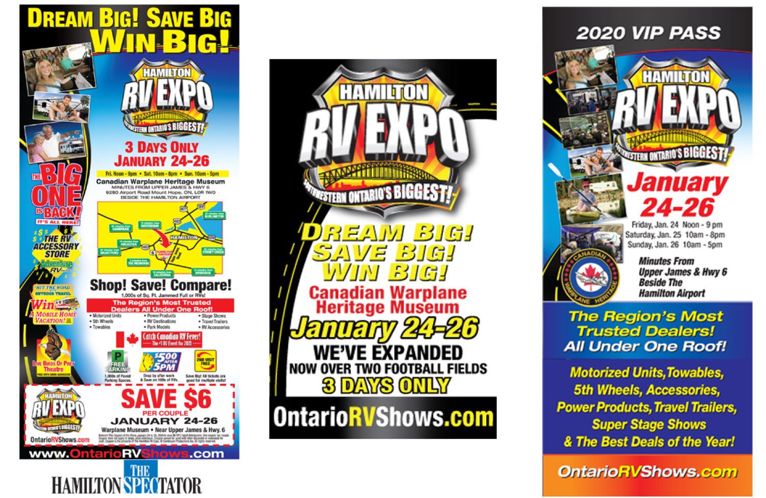 Hamilton RV Expo Marketing Material Designed by Annex Graphics
