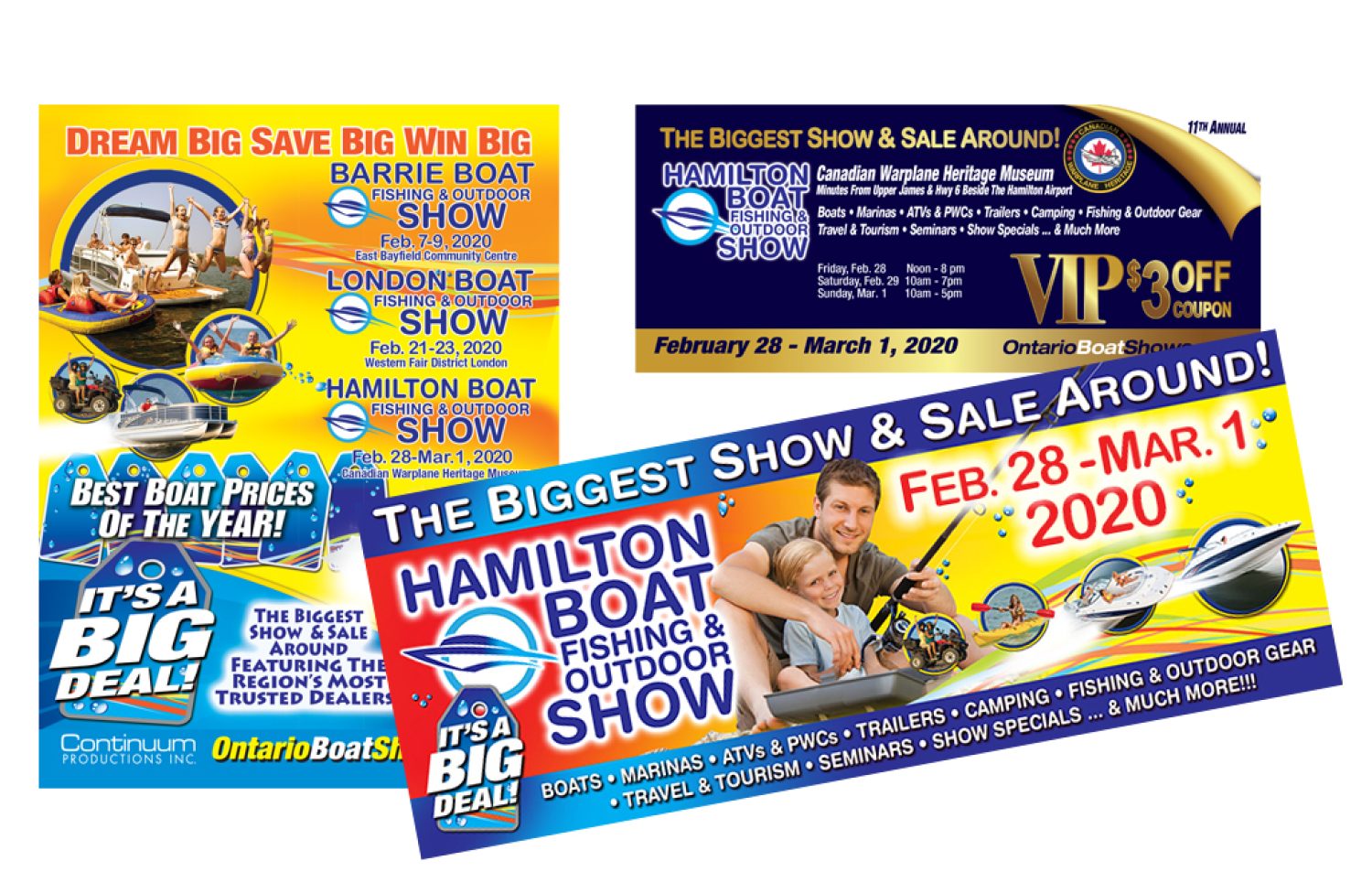 Hamilton Boat Fishing & Outdoor Show Marketing Material by Annex Graphics
