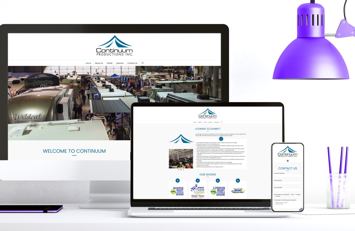 Continuum Events Website Design