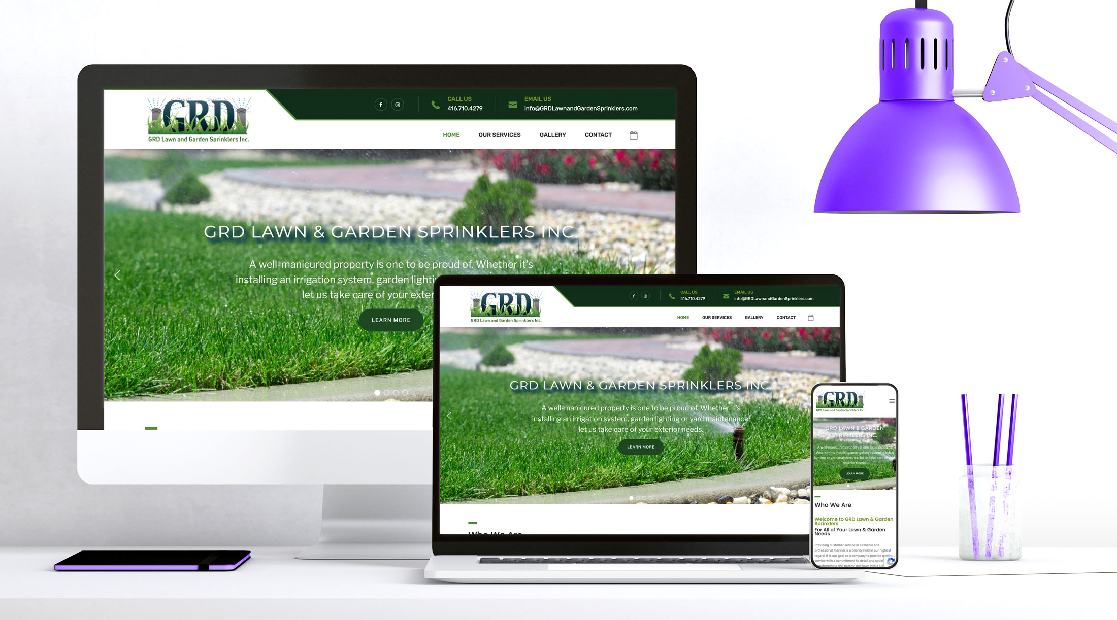 GRD Lawn and Garden Sprinkler Systems Website
