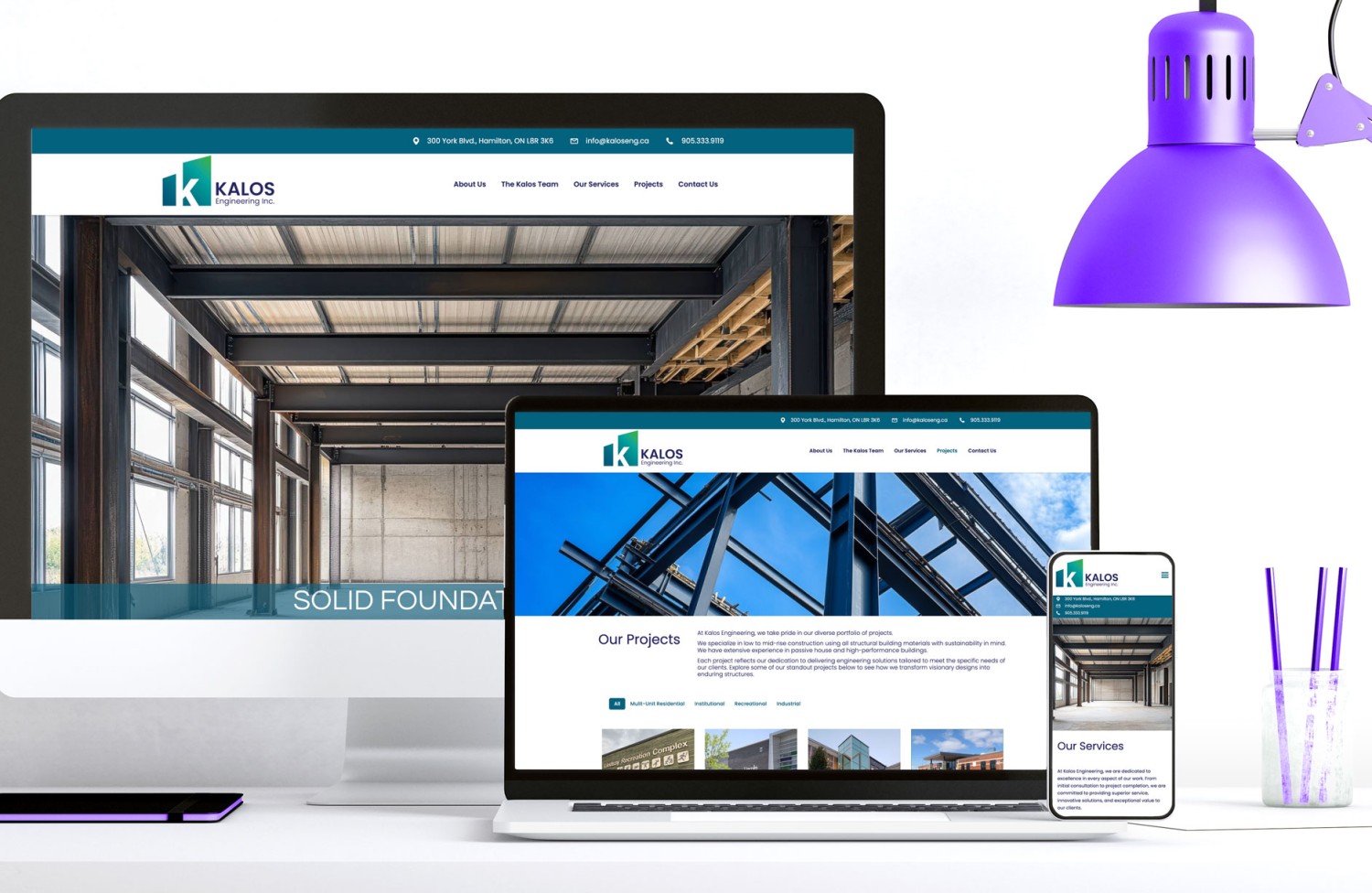 KALOS Engineering Website Design