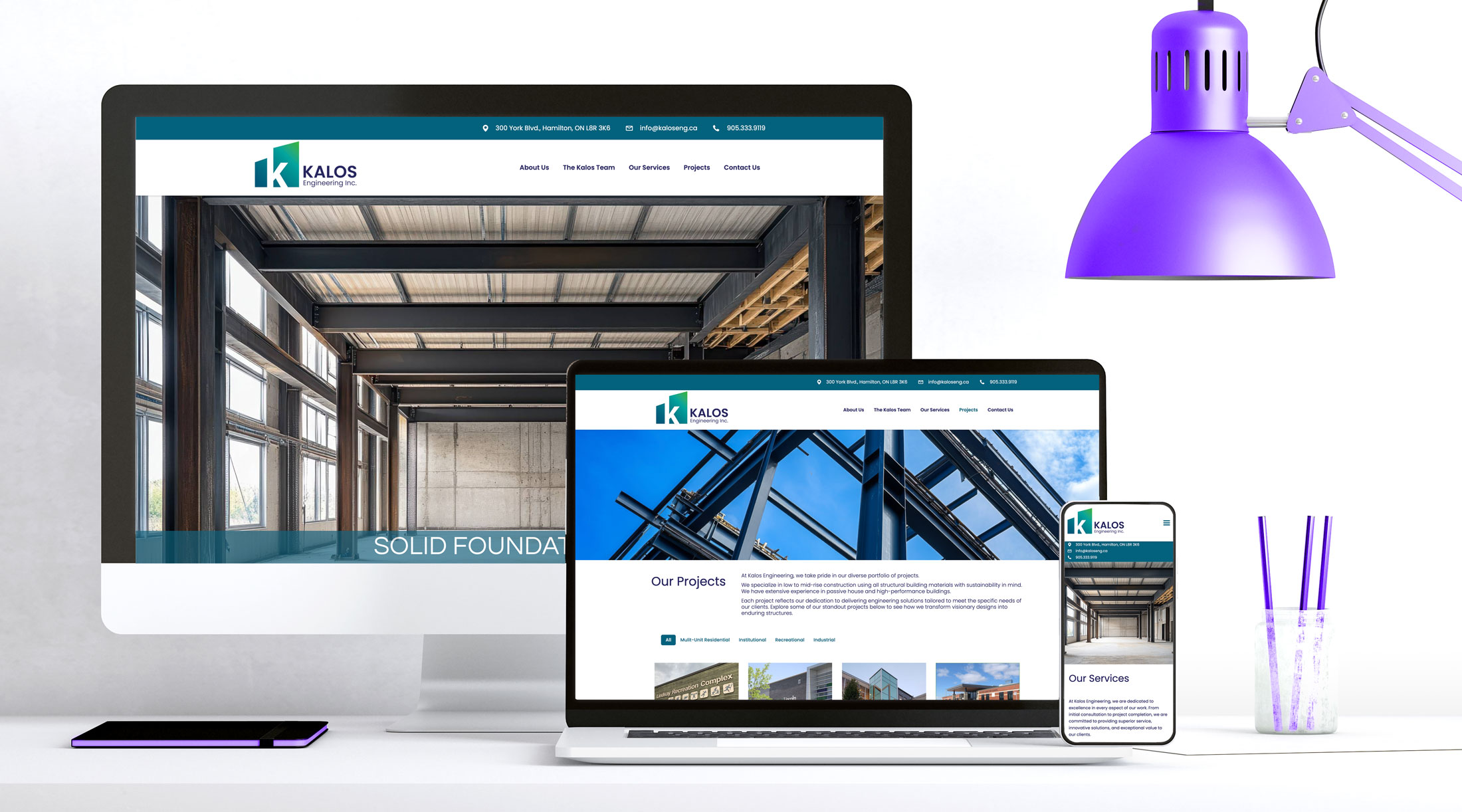 KALOS Engineering Website Design