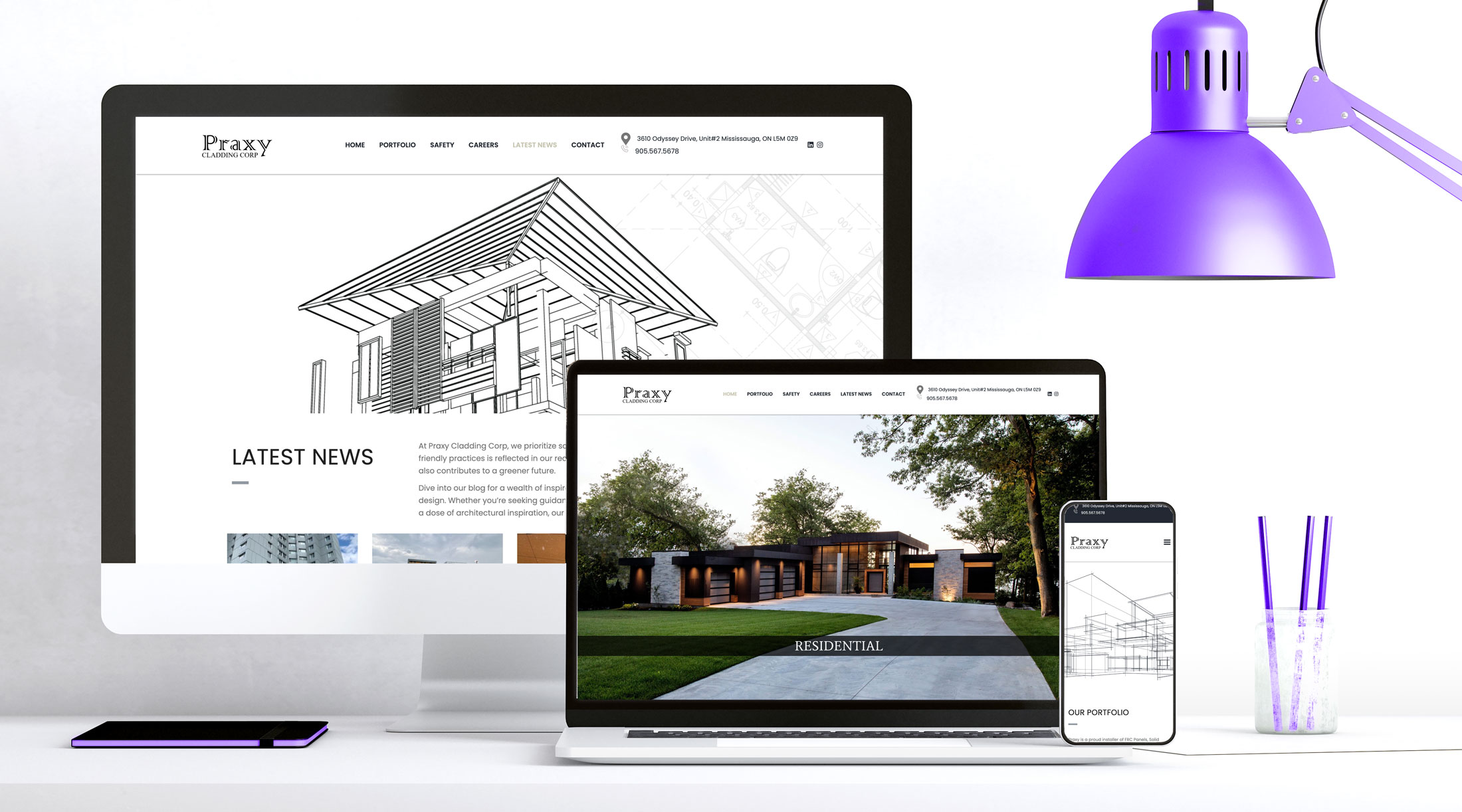 PRAXY Cladding Website Design